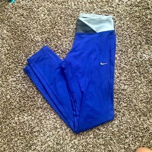 Blue-purple Nike dry fit leggings
